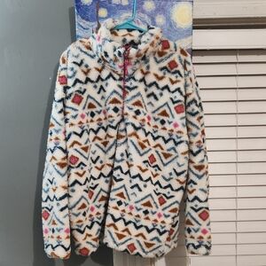 Eddie Bauer Fleece Jacket - Multicolor Pattern